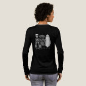 Halloween-Trick oder Treat-Crew Tri-Blend Shirt (Voller Rückseite)