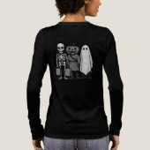 Halloween-Trick oder Treat-Crew Tri-Blend Shirt (Rückseite)