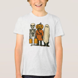 Halloween-Trick oder Treat-Crew Tri-Blend Shirt