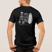 Halloween-Trick oder Treat-Crew Tri-Blend Shirt (Rückseite)