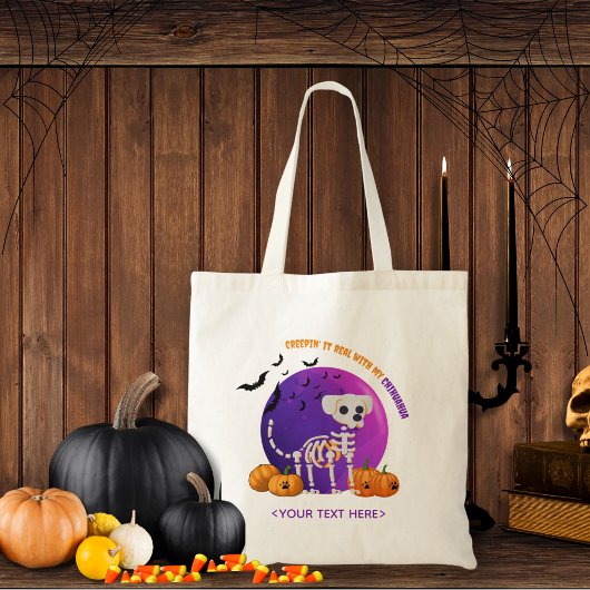 Halloween Trick oder Treat Dog Candy Tote Bag Tragetasche