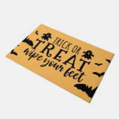 Halloween Trick oder Treat Door Mat - Wischen Sie Fußmatte (Schrägansicht)