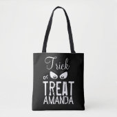 Halloween Trick oder Treat einfache Beängstigende Tasche (Vorderseite)