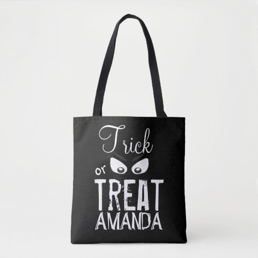 Halloween Trick oder Treat einfache Beängstigende  Tasche (Vorderseite)