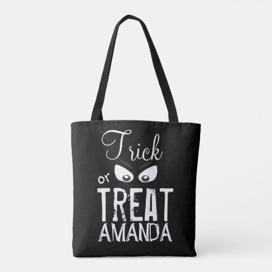 Halloween Trick oder Treat einfache Beängstigende Tasche (Rückseite)