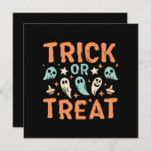 Halloween Trick oder Treat Einladung (Vorne/Hinten)