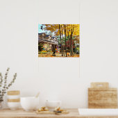 Halloween Trick oder Treat Fall Pumpkins Collage Poster (Küche)