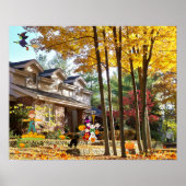 Halloween Trick oder Treat Fall Pumpkins Collage Poster (Vorne)