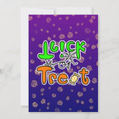 Halloween Trick oder Treat Flat Card (Vorderseite)