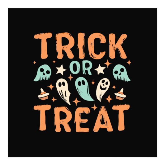 Halloween Trick oder Treat Fotodruck (Vorne)