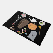 Halloween Trick oder Treat Fußmatte (Schrägansicht)
