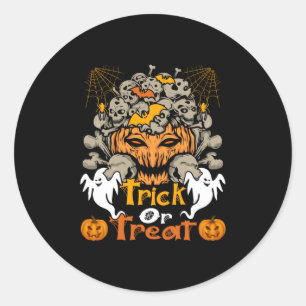 Halloween Trick oder Treat Geburtstag Runder Aufkleber