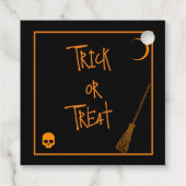 Halloween Trick oder Treat Geschenkanhänger (Rückseite)