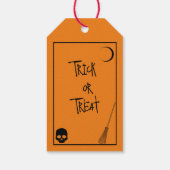 Halloween Trick oder Treat Geschenkanhänger (Rückseite)