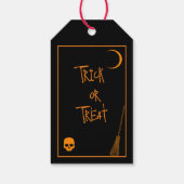 Halloween Trick oder Treat Geschenkanhänger (Rückseite)