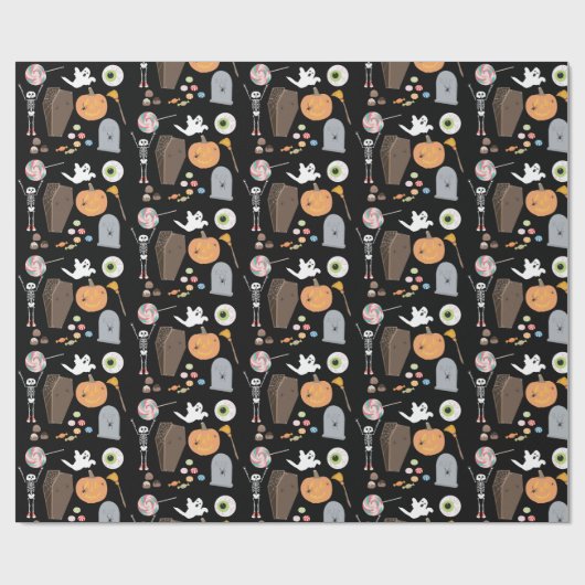 Halloween Trick oder Treat Geschenkpapier (Flach)