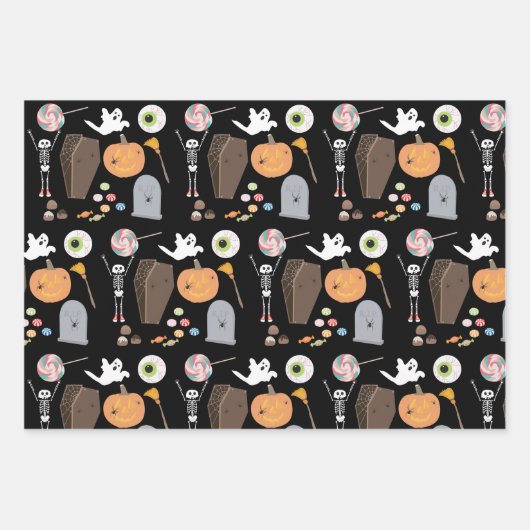 Halloween Trick oder Treat Geschenkpapier Set (Vorderseite 2)