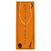 Halloween Trick oder Treat Geschenktüte Für Weinflaschen (Rückseite)