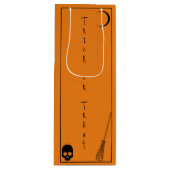 Halloween Trick oder Treat Geschenktüte Für Weinflaschen (Vorderseite)
