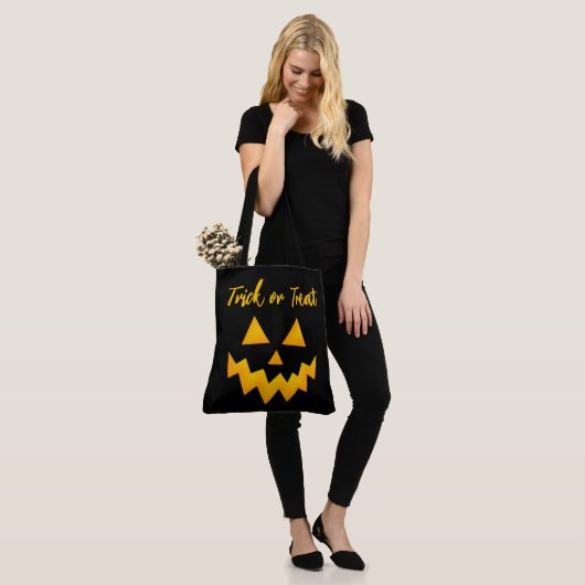 Halloween Trick oder Treat Glows Pumpkneipe Tasche (Am Model)
