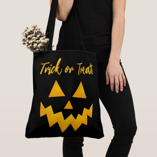 Halloween Trick oder Treat Glows Pumpkneipe Tasche (Von Nahem)