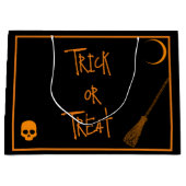 Halloween Trick oder Treat Große Geschenktüte (Vorderseite)