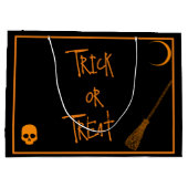 Halloween Trick oder Treat Große Geschenktüte (Rückseite)