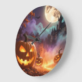 Halloween Trick oder Treat Große Wanduhr (Winkel)