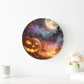 Halloween Trick oder Treat Große Wanduhr (Zuhause)
