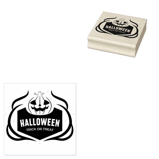 Halloween Trick oder Treat Gummistempel (Stempel)