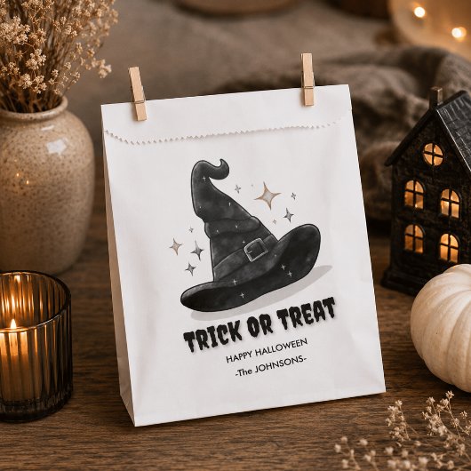 Halloween Trick oder Treat - Hexenhutdesign Geschenktütchen