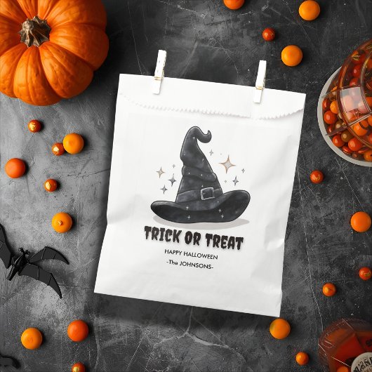 Halloween Trick oder Treat - Hexenhutdesign Geschenktütchen