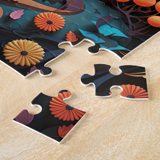 Halloween Trick oder Treat Houses Puzzle (Seite)