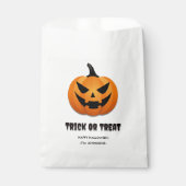 Halloween Trick oder Treat - Individuelle Jack-o'- Geschenktütchen (Vorderseite)