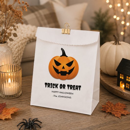 Halloween Trick oder Treat - Individuelle Jack-o'- Geschenktütchen