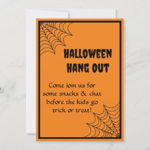 Halloween Trick oder Treat Invite mit Spiderweb Einladung