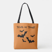 Halloween Trick oder Treat Jack O' Lantern Flederm Tasche (Rückseite)