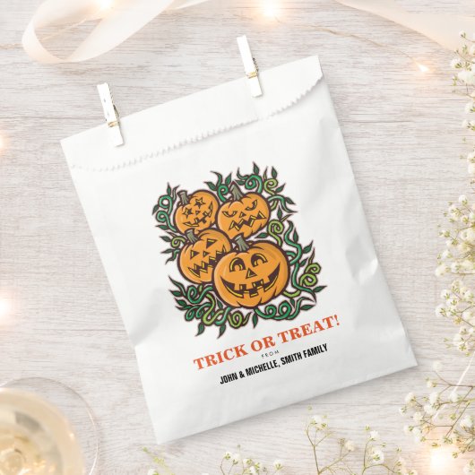 Halloween Trick oder Treat Jack O' Lantern Geschenktütchen (Ausgeschnitten)