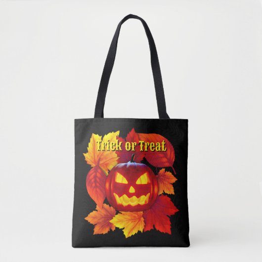 Halloween Trick oder Treat Jack O'lantern Tasche (Vorderseite)
