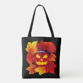 Halloween Trick oder Treat Jack O'lantern Tasche (Rückseite)