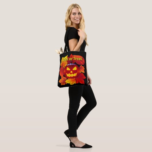 Halloween Trick oder Treat Jack O'lantern Tasche (Am Model)