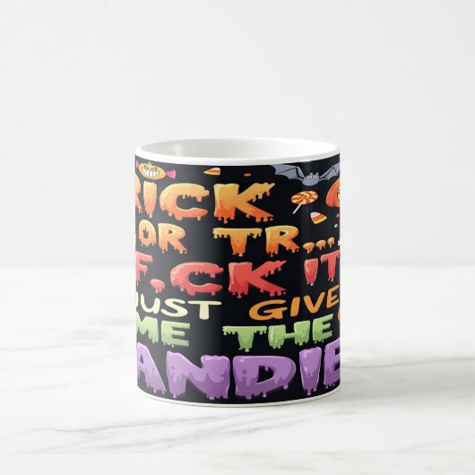 Halloween Trick oder Treat Kaffeetasse (Mittel)