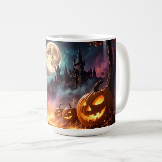 Halloween Trick oder Treat Kaffeetasse (VorderseiteRechts)