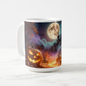 Halloween Trick oder Treat Kaffeetasse (Vorderseite Links)