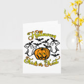 Halloween Trick oder Treat Karte (Gelbe Blume)