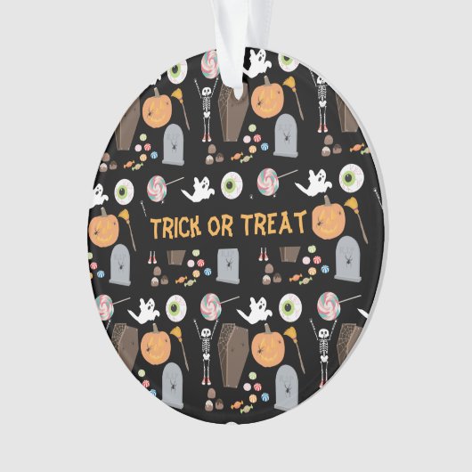 Halloween Trick oder Treat Kids Halloween Ornament (Vorderseite)