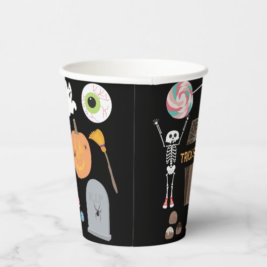 Halloween Trick oder Treat Kids Halloween-Party Pappbecher (Rechts)