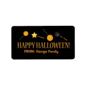 Halloween Trick oder Treat Labels Adressaufkleber (Vorne)