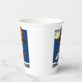 Halloween Trick oder Treat Little Cartoon Werewolf Pappbecher (Rechts)