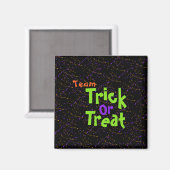 Halloween / Trick oder Treat / Magnet (Vorderseite/Rückseite)